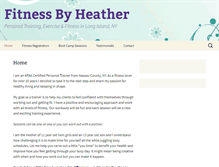 Tablet Screenshot of fitnessbyheather.com